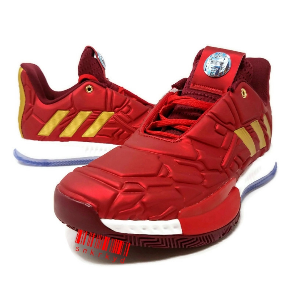 Sz 4.5 Y adidas Harden Vol. 3 Marvel Ironman * New
